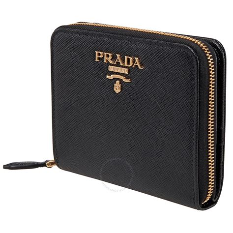 prada women's black coatprada zip wallet black|authentic prada wallet.